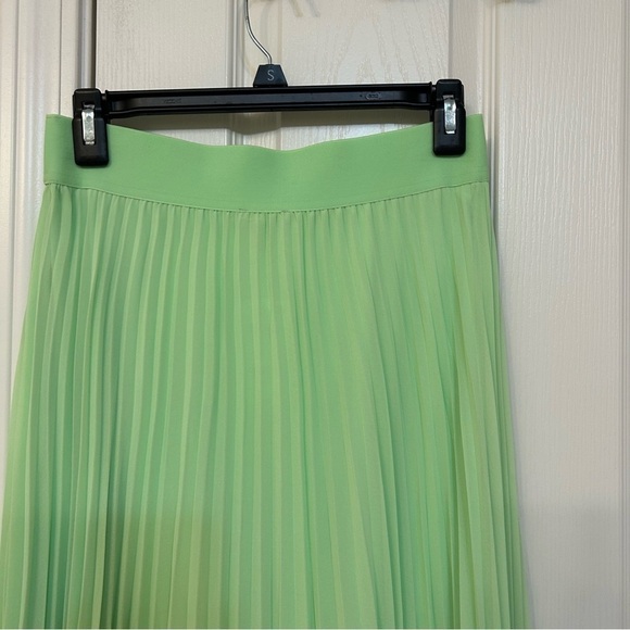 Alfani Women’s Pleated Pull On MIDI Skirt in Pistachio Green Size XS - Picture 4 of 7